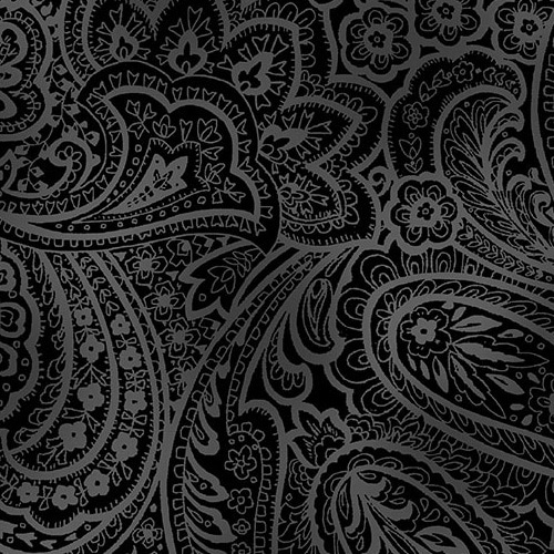 Radiant Paisley – Black/Grey | Handcrafters House