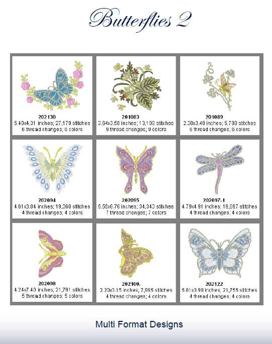 Zundt Designs – Butterflies 2 | Handcrafters House
