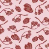 Honky Nuts Rust on Dusky Pink