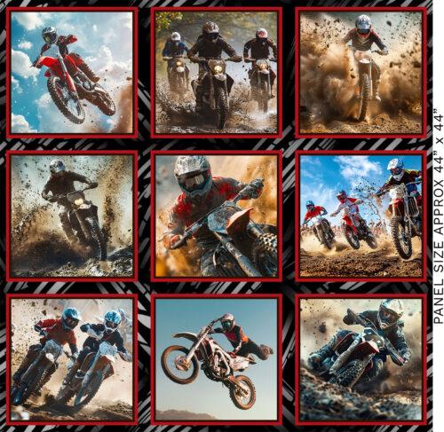 Throttle Thrills Dirt Bike Block Collage