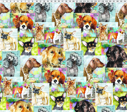 Best Friends Digital Collage Dog Multi
